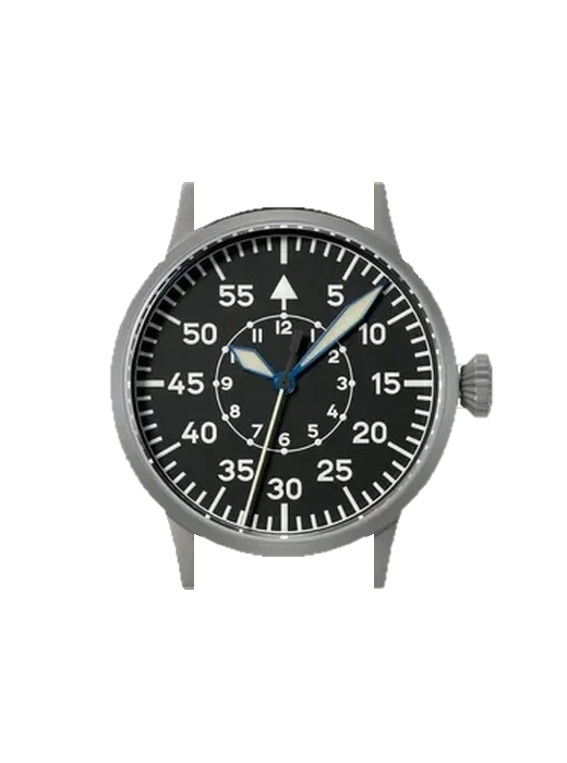Pilot Watches 62095 mit Vintage Kalbslederarmband Braun — Natürliche Patina