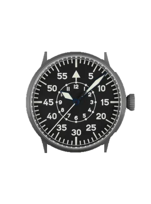 Pilot Watches 861749 mit Vintage Kalbslederarmband Braun — Natürliche Patina