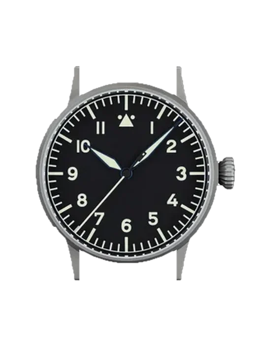 Pilot Watches 861752 mit Vintage Kalbslederarmband Braun — Natürliche Patina