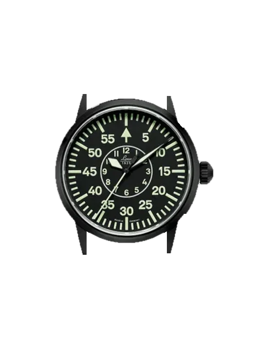 Pilot Watches 861801 con Correa de piel de becerro vintage marrón — Patina natural