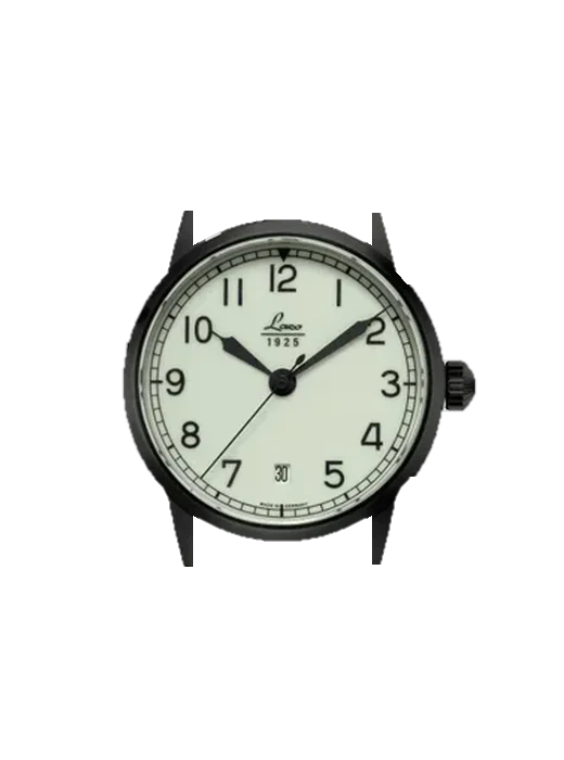 Pilot Watches 861804 mit Vintage Kalbslederarmband Braun — Natürliche Patina