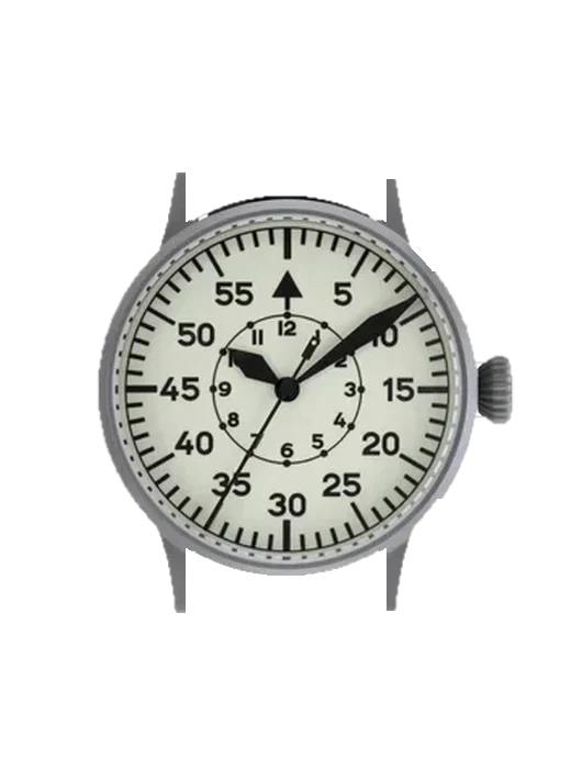 Pilot Watches 861893 avec Bracelet Hybride Alligator et Caoutchouc Bleu