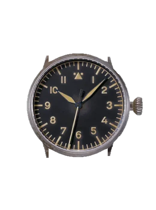 Pilot Watches 861935 mit Vintage Kalbslederarmband Braun — Natürliche Patina