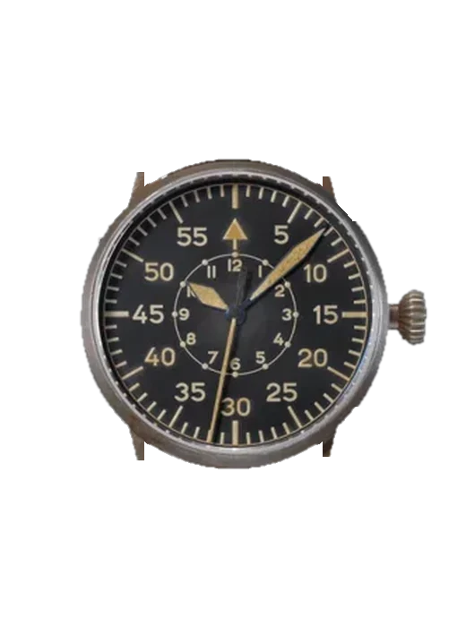 Pilot Watches 861936 mit Vintage Kalbslederarmband Braun — Natürliche Patina