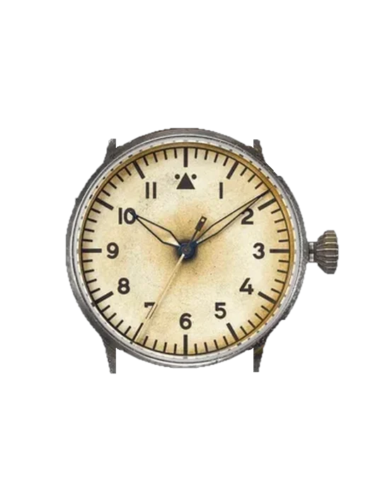 Pilot Watches 861943 mit Vintage Kalbslederarmband Braun — Natürliche Patina