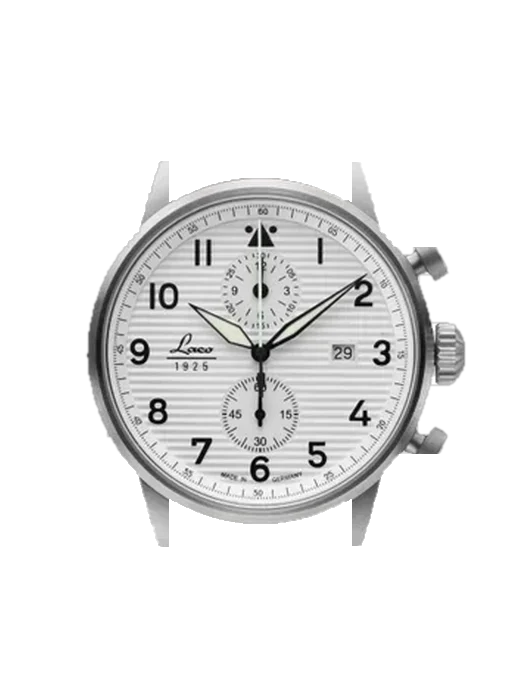 Pilot Watches 861974 with Blue Alligator and Rubber Hybrid Strap