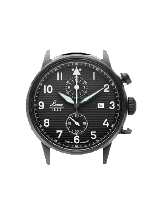 Pilot Watches 861975 con Cinturino Ibrido Alligatore e Caucciù Blu