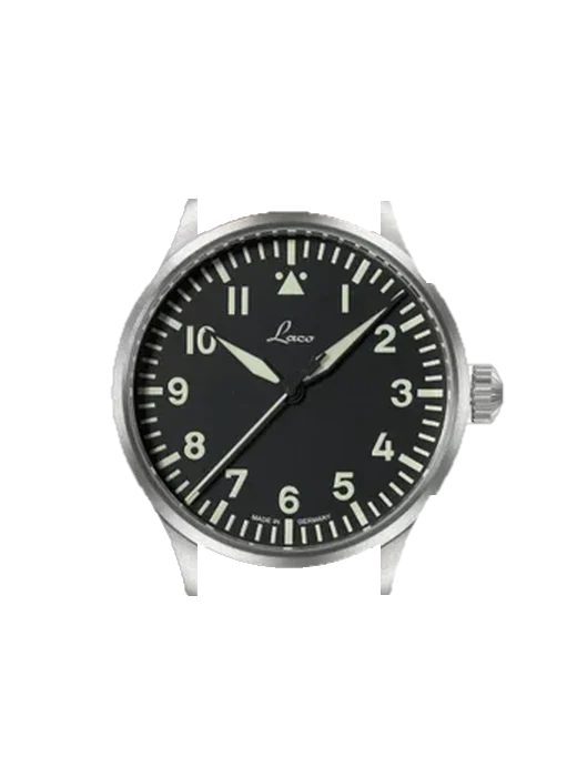 Pilot Watches 861988 avec Bracelet de montre en cuir de veau vintage marron — Patine naturelle