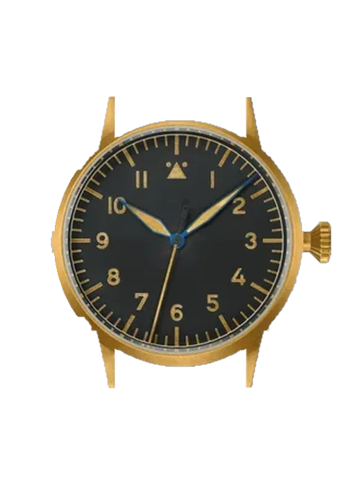 Pilot Watches 862085 con Correa híbrida de piel de cocodrilo y caucho azul