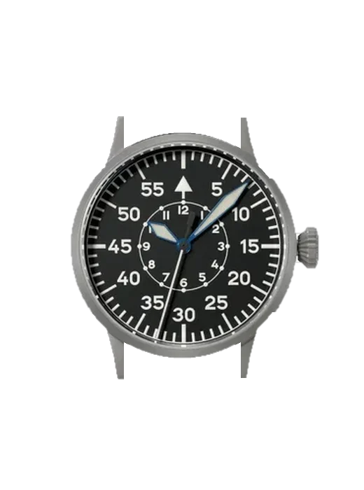 Pilot Watches 862093 mit Vintage Kalbslederarmband Braun — Natürliche Patina