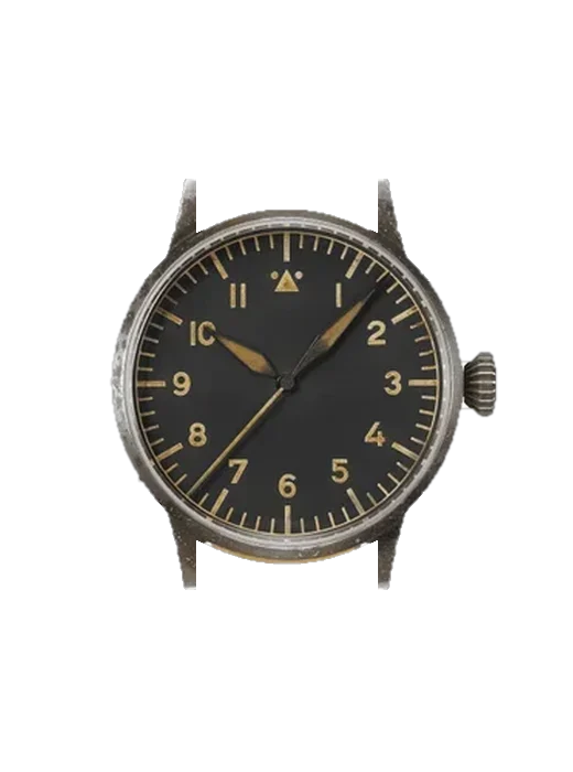 Pilot Watches 862096 mit Vintage Kalbslederarmband Braun — Natürliche Patina