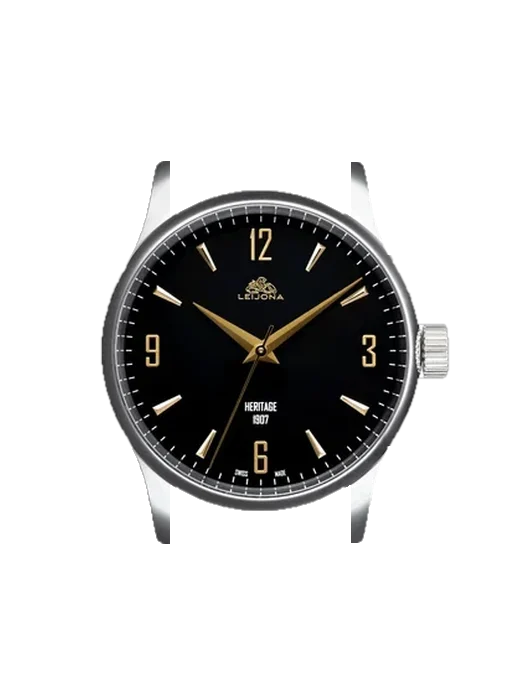 Oiva 19.300.01.210 with Blue Alligator and Rubber Hybrid Strap