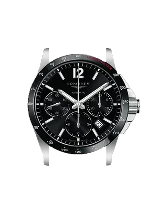 Conquest L2.744.4.56.2 with Grand Cavalier Leather Strap Orange