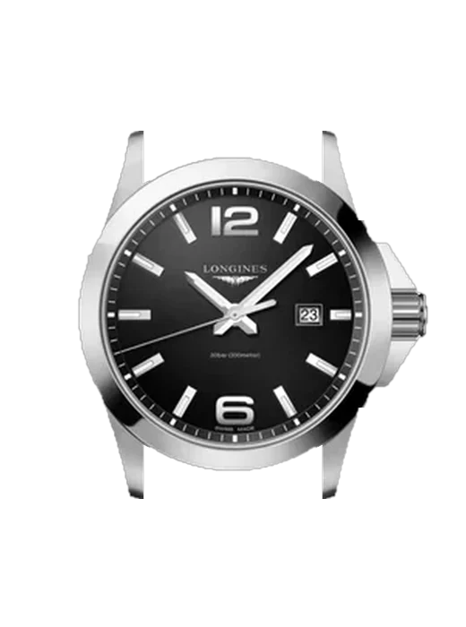 Conquest L3.760.4.56.6 with Blue Alligator and Rubber Hybrid Strap