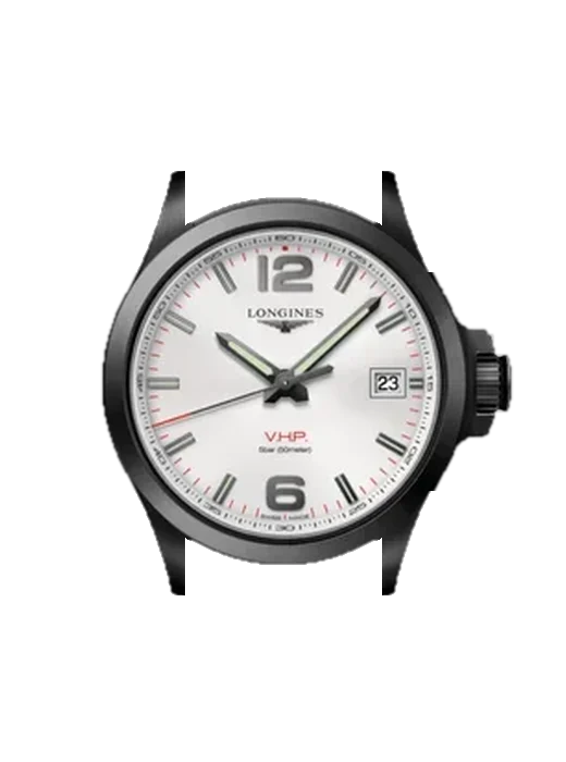Conquest V.H.P. L3.716.2.76.9 with Grand Cavalier Leather Strap Orange