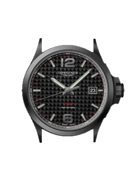 Conquest V.H.P. L3.726.2.66.6 avec Bracelet de montre en cuir de veau vintage marron — Patine naturelle