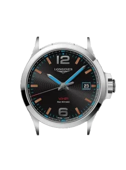 Conquest V.H.P. L3.726.4.99.6 avec Bracelet de montre en cuir de veau vintage marron — Patine naturelle