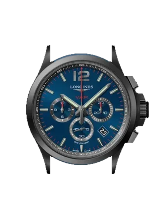 Conquest V.H.P. L3.727.2.96.9 con Cinturino Ibrido Alligatore e Caucciù Blu