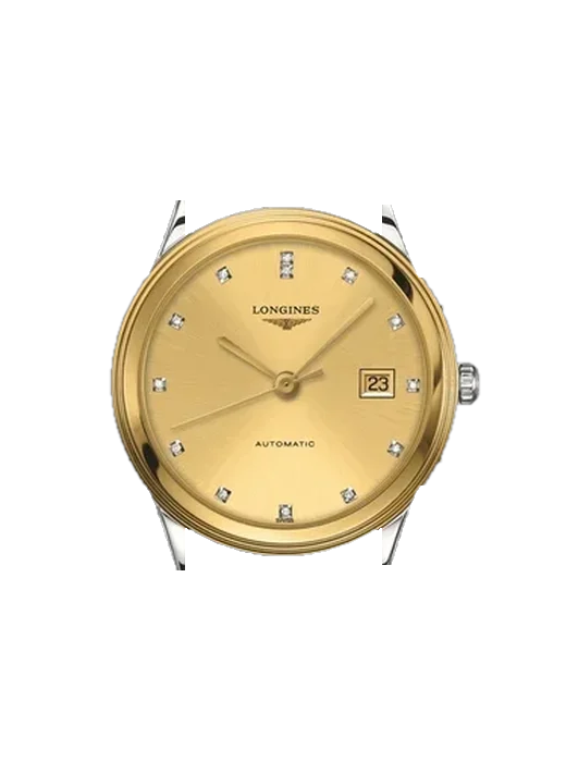 Flagship L4.874.3.37.7 avec Bracelet Grand Cavalier Cuir Orange