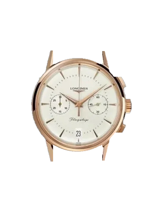 Heritage L4.756.8.72.2 avec Bracelet de montre en cuir de veau vintage marron — Patine naturelle