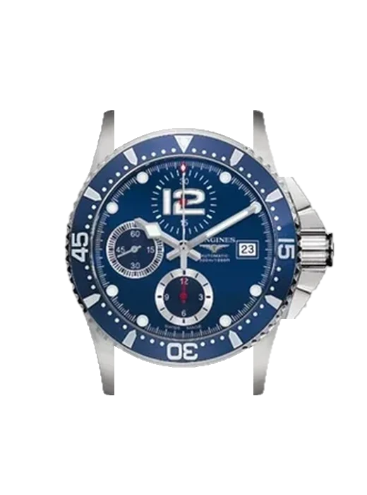 HydroConquest L3.644.4.96.6 avec Bracelet de montre en cuir de veau vintage marron — Patine naturelle