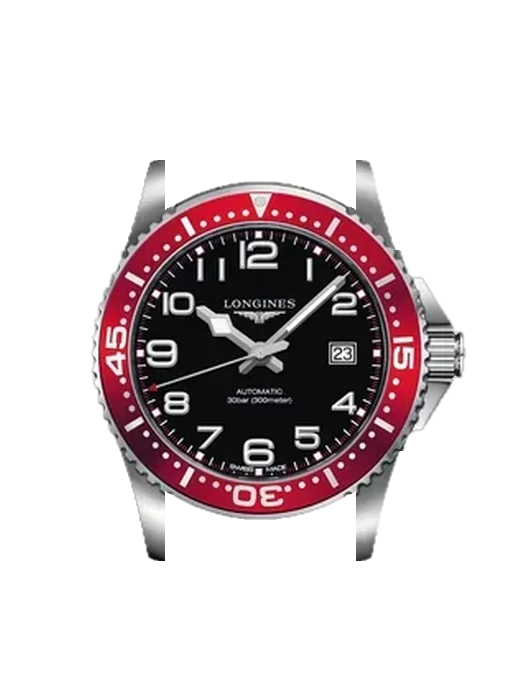 HydroConquest L3.695.4.59.6 con Correa Grand Cavalier de cuero naranja
