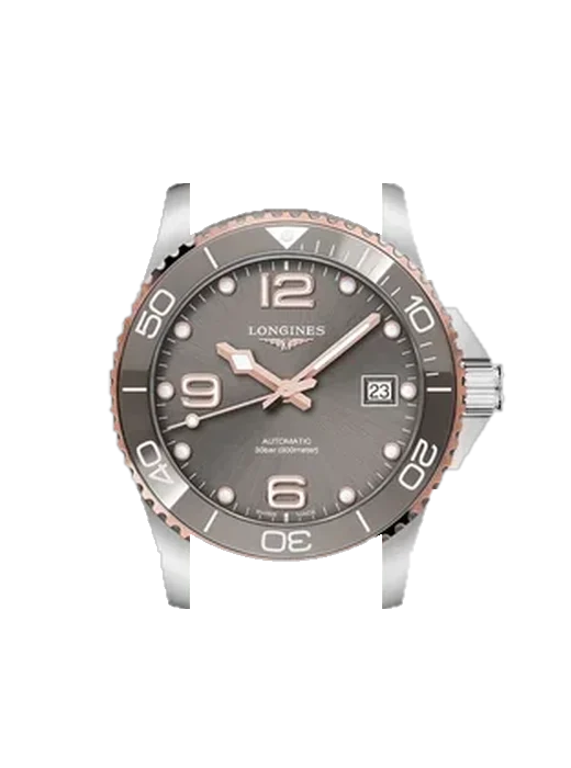 HydroConquest L3.780.3.78.9 avec Bracelet de montre en cuir de veau vintage marron — Patine naturelle
