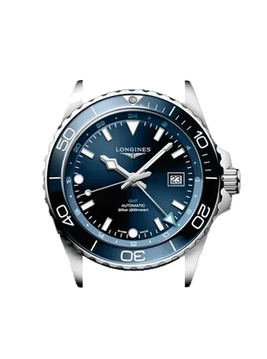 HydroConquest L3.890.4.96.9 avec Bracelet de montre en cuir de veau vintage marron — Patine naturelle