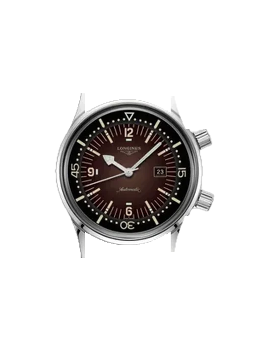 Legend Diver L3.374.4.60.0 with Vintage Brown Calfskin Strap — Natural Patina