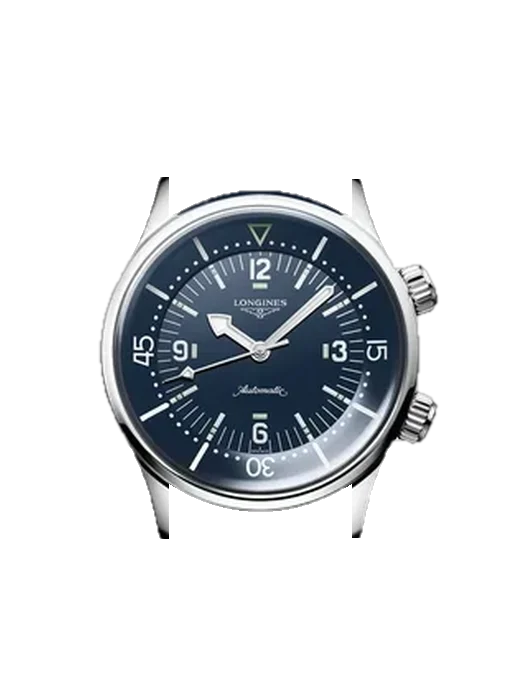 Legend Diver L3.764.4.90.9 avec Bracelet Hybride Alligator et Caoutchouc Bleu