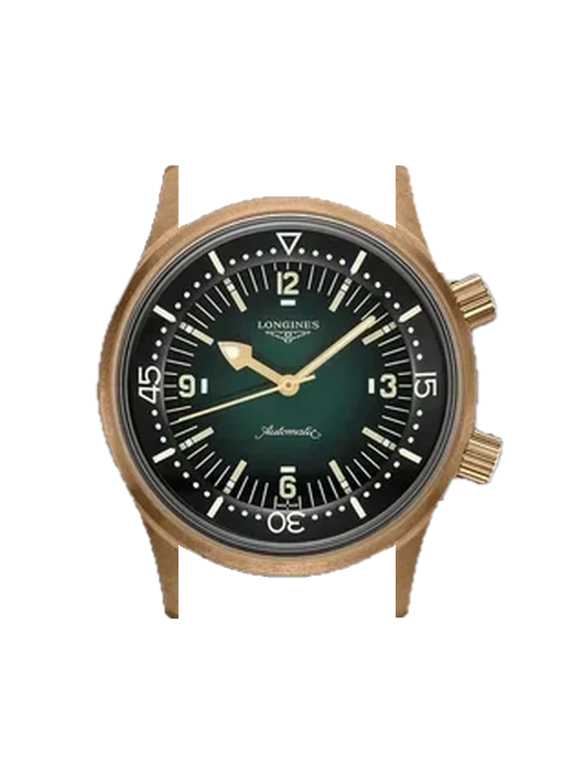 Legend Diver L3.774.1.50.2 avec Bracelet de montre en cuir de veau vintage marron — Patine naturelle