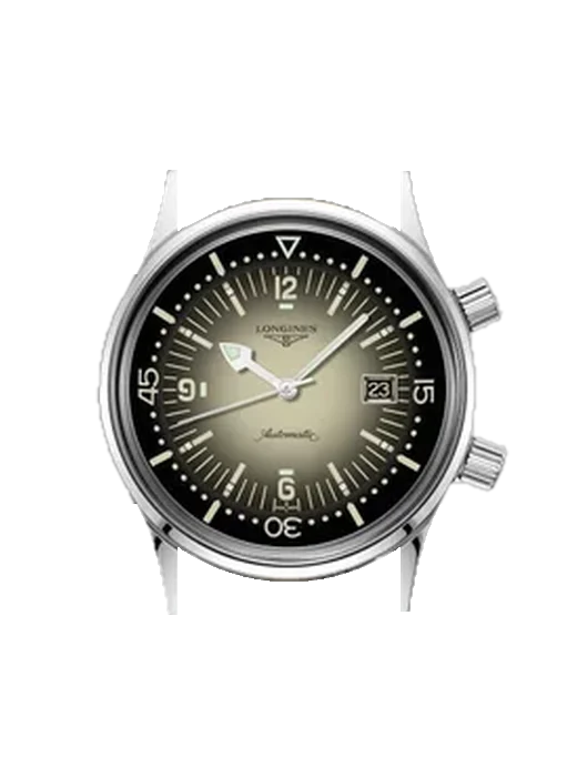 Legend Diver L3.774.4.30.2 avec Bracelet de montre en cuir de veau vintage marron — Patine naturelle