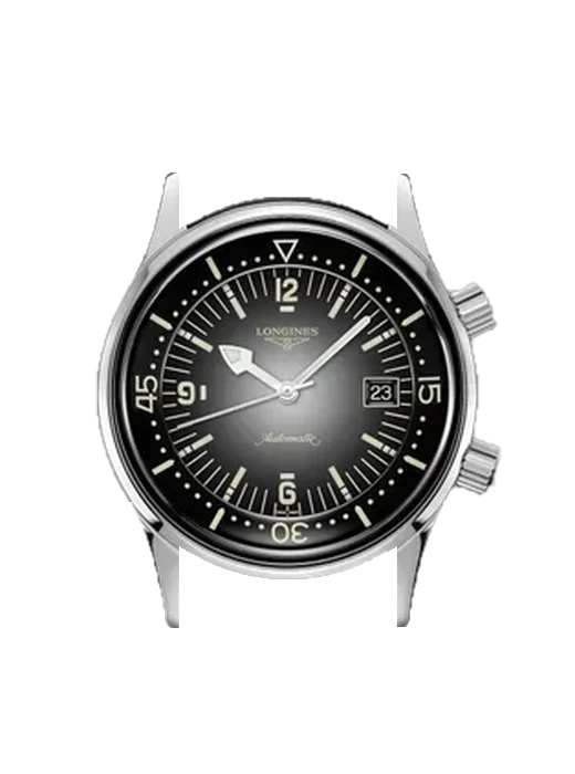 Legend Diver L3.774.4.70.2 with Blue Alligator and Rubber Hybrid Strap