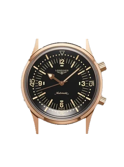 Legend Diver L3.774.8.58.9 avec Bracelet de montre en cuir de veau vintage marron — Patine naturelle