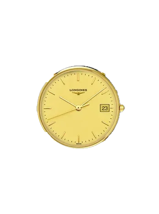 Presence L4.743.6.32.0 avec Bracelet de montre en cuir de veau vintage marron — Patine naturelle