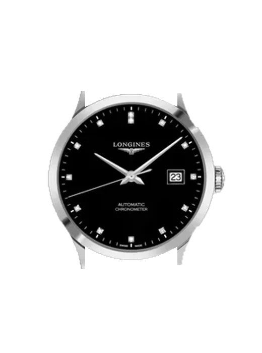 Record L2.821.4.57.6 with Grand Cavalier Leather Strap Orange