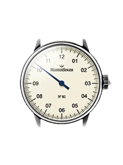 Single-Hand Watches AM6603 avec Bracelet Grand Cavalier Cuir Orange