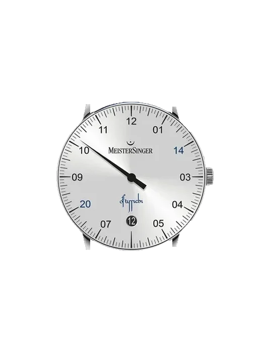 Single-Hand Watches EDAT14 mit Vintage Kalbslederarmband Braun — Natürliche Patina