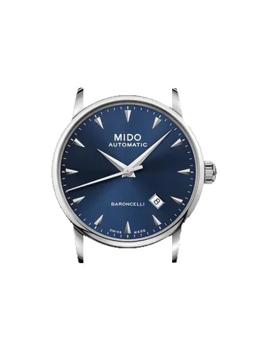 Baroncelli M8600.4.15.1 con Correa Saffiano negra con costuras en color crudo
