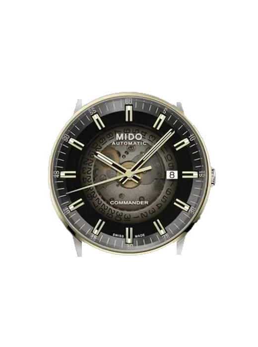 Commander M021.407.21.411.00 con Cinturino Grand Cavalier Cuir Arancione
