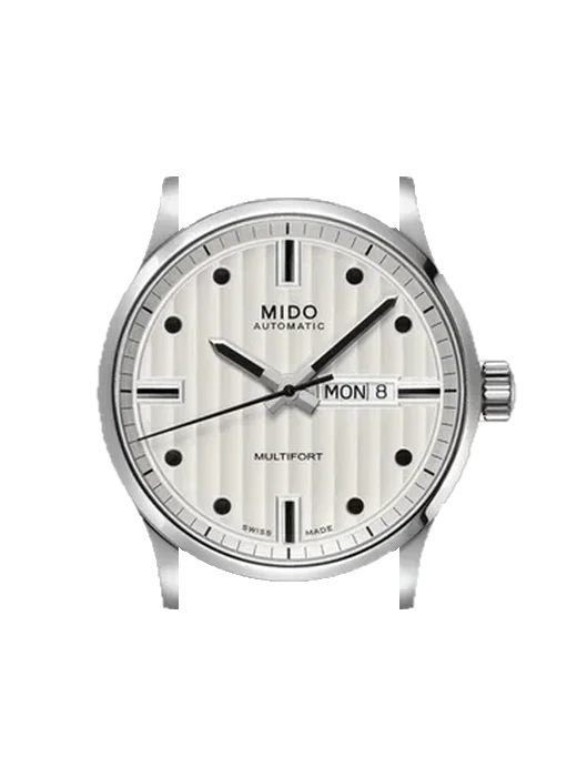Multifort M005.430.11.031.80 mit Vintage Kalbslederarmband Braun — Natürliche Patina