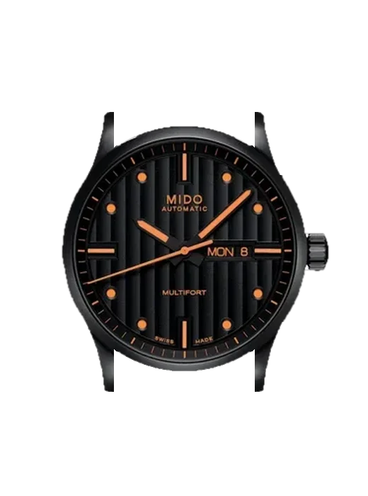 Multifort M005.430.36.051.80 mit Vintage Kalbslederarmband Braun — Natürliche Patina