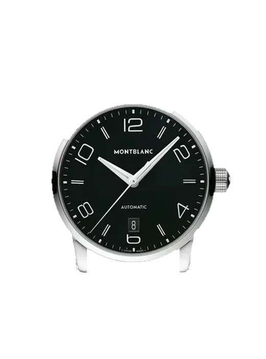Timewalker 110339 con Correa híbrida de piel de cocodrilo y caucho azul