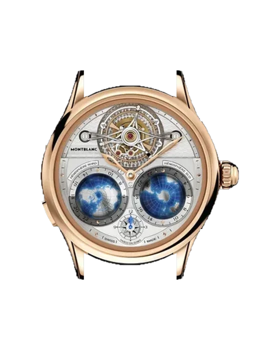 Villeret 111675 avec Bracelet veau grainé noir — Surpiqûres écru