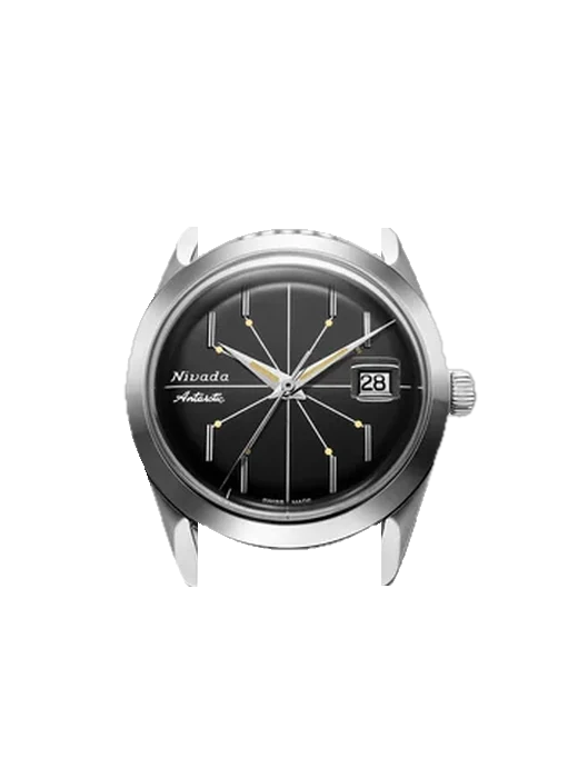 Antarctic ANTARCTIC-SPIDER-BLACK-35MM con Cinturino Vitello Vintage Marrone — Patina Naturale
