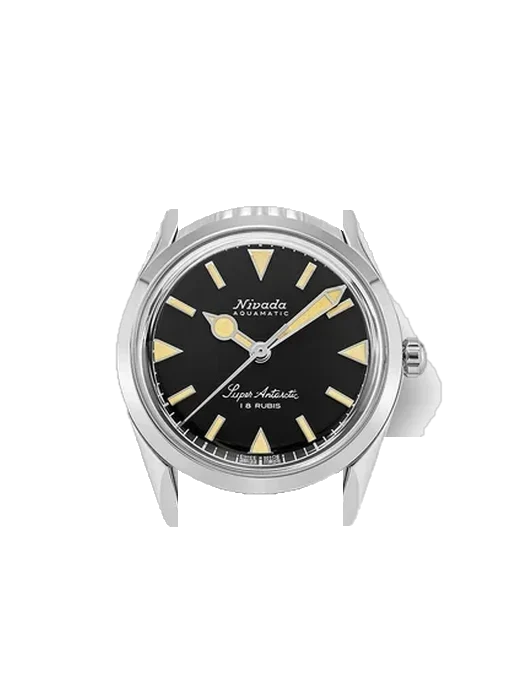 Super Antarctic 35013M04 avec Bracelet de montre en cuir de veau vintage marron — Patine naturelle