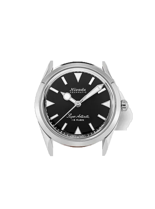 Super Antarctic 35014M40 avec Bracelet de montre en cuir de veau vintage marron — Patine naturelle