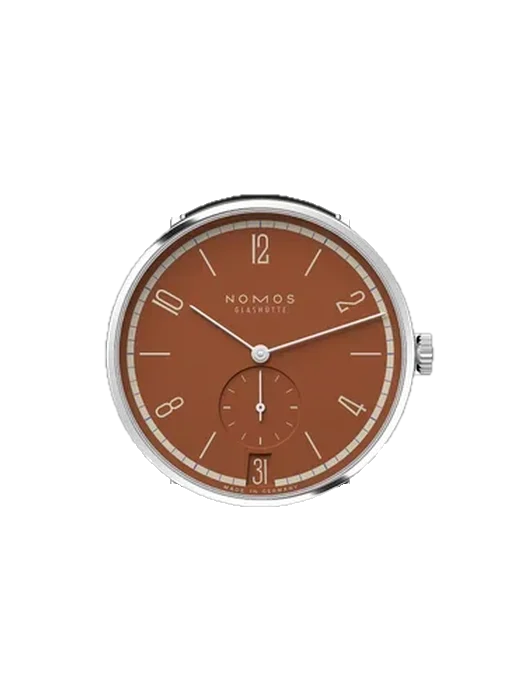 Tangente 179.S14 mit Vintage Kalbslederarmband Braun — Natürliche Patina