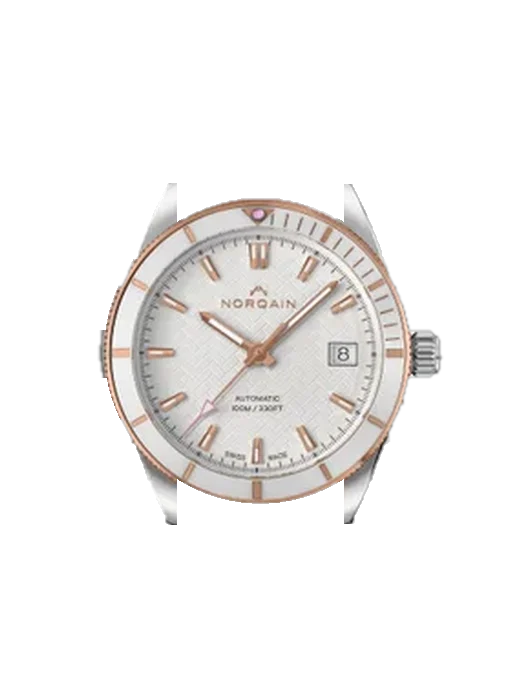 Adventure Adventure Sport 37mm S&G White con Correa de piel de becerro vintage marrón — Patina natural