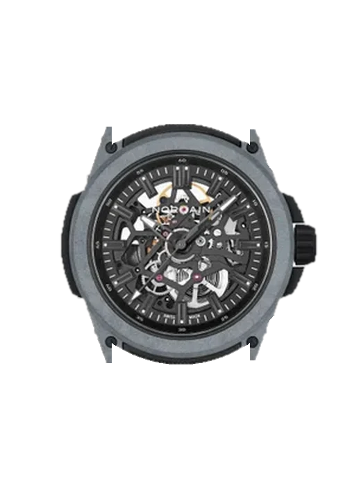 Wild Wild ONE Skeleton Grey with Vintage Brown Calfskin Strap — Natural Patina